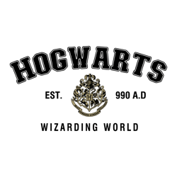 Hogwarts Wizarding World Est 990 Ad SVG