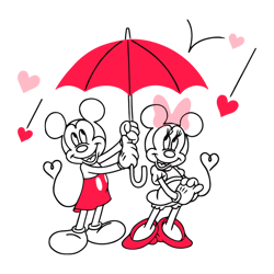 Funny Valentine Mickey And Minnie Couple SVG
