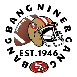 49ers Helmet Football Bang Bang Niner Gang SVG Untitled