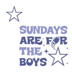 Sundays Are For The Boys Dallas Cowboys SVG