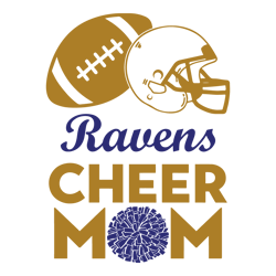 Baltimore Ravens Cheer Mom Football SVG