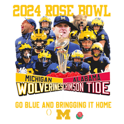 2024 Rose Bowl Michigan Vs Alabama PNG