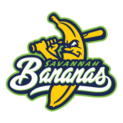 Retro Savannah Bananas Baseball Logo SVG