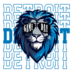 Detroit Gameday Tailgate Football SVG