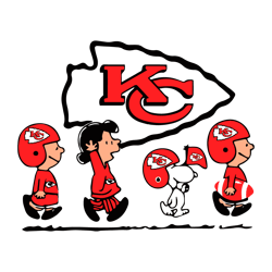Snoopy The Peanuts Kansas City Chiefs SVG