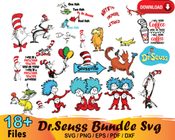 18 Dr Seuss Face Funny Bundle