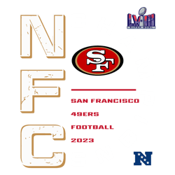 Nfc Champions San Francisco 49ers Football 2023 SVG