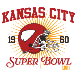 Kansas City 1960 Super Bowl Lvii Helmet SVG