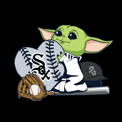 Chicago Whitesox Shirt SVG Baby Yoda Whitesox Baseball Vector