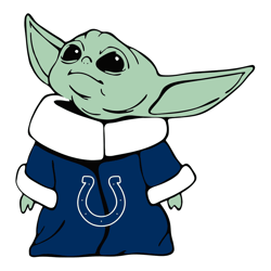 Indianapolis Colts Nfl Baby Yoda SVG