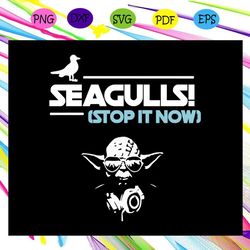 Seagulls Stop It Now Master Yoda Star Wars Classic Movies Santa Claus Christmas SVG