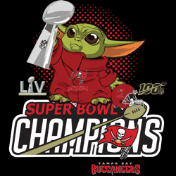 Tampa Bay Buccaneers Yoda Super Bowl Champions SVG