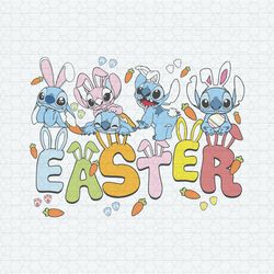 Retro Disney Lilo Stitch Easter SVG11