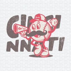 Vintage Go Go Cincinnati Reds Baseball SVG
