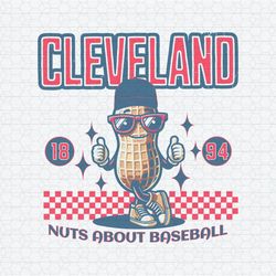 Cleveland Nuts About Baseball 1894 SVG