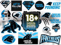 18 Files Carolina Panthers Svg Bundle, Panthers Logo Svg, NFL Svg