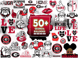 50 Files Georgia Bulldogs Svg File, Georgia Bulldogs Logo Svg Png Bundle