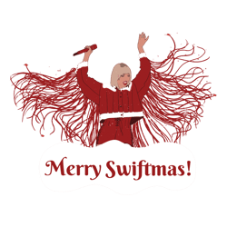 Retro Merry Swiftmas Taylor Santa Svg For Cricut Files