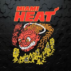 Miami Heat Nba X Brain Dead SVG
