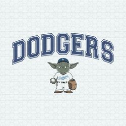 Baby Yoda Dodgers Baseball SVG