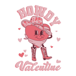 Cowboy Heart Howdy Valentine SVG
