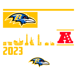 Afc North 2023 Champions Baltimore Ravens SVG Untitled