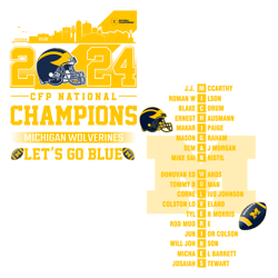 Cfp National Champions Michigan Wolverines PNG