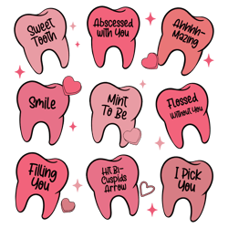 Valentine Dentist Sweet Tooth SVG