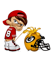 San Francisco 49ers Peeing On Green Bay Packers PNG