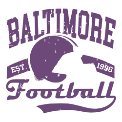 Vintage Baltimore Football Est 1996 SVG