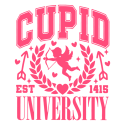 Cupid University Valentines Est 1415 SVG