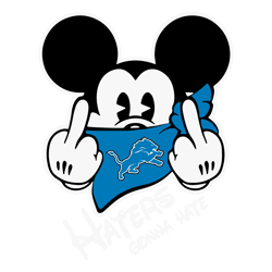Haters Gonna Hate Detroit Lions Mickey SVG