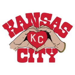 Kansas City Chiefs Heart Hands SVG