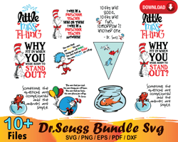 10 Dr Seuss Quotes Bundle SVG