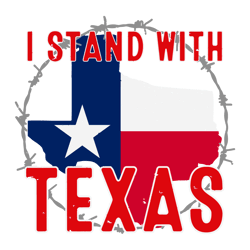 Retro I Stand With Texas Map SVG1