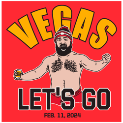 Jason Kelce Vegas Lets Go Super Bowl SVG