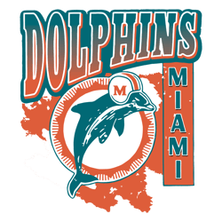 Miami Dolphins Football Logo SVG Digital Download