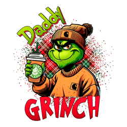 Funny Leopard Daddy Grinch PNG