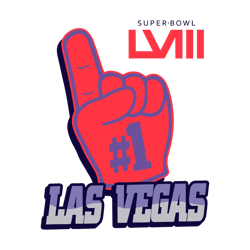 Super Bowl Lviii Las Vegas Foam Hand SVG