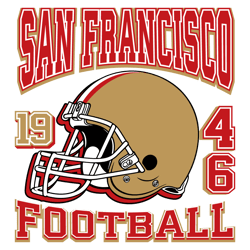 Vintage San Francisco 49ers 1946 Football Helmet SVG Untitled