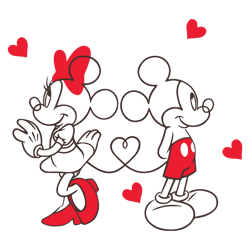 Mickey And Minnie Happy Valentines Day SVG1