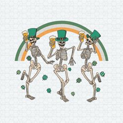 St Patrick's Skeleton Drinking SVG