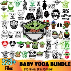 320 Baby Yodastar Wars Bundle SVG