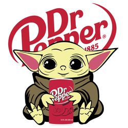 Baby Yoda Dr Papper SVG Yoda SVG Dr Paper SVG Star Wars SVG