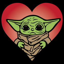 Baby Yoda Heart SVG Funny Gift Ideas For Valentine Day