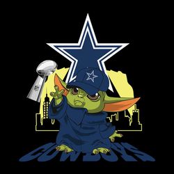 Baby Yoda Love Dallas Cowboys SVG
