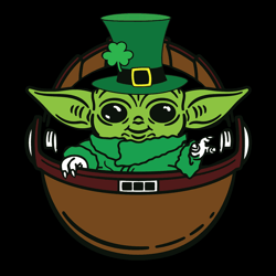 Baby Yoda St Patrick Day Funny SVG