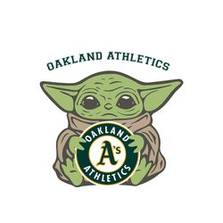 Oakland Athletics Baby Yoda Sport Logo Team Gift SVG
