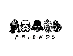 Star Wars Friends SVG, Baby Yoda SVG, Star Wars SVG