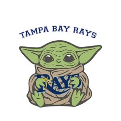 Tampa Bay Rays Baby Yoda Sport Logo Team Gift SVG